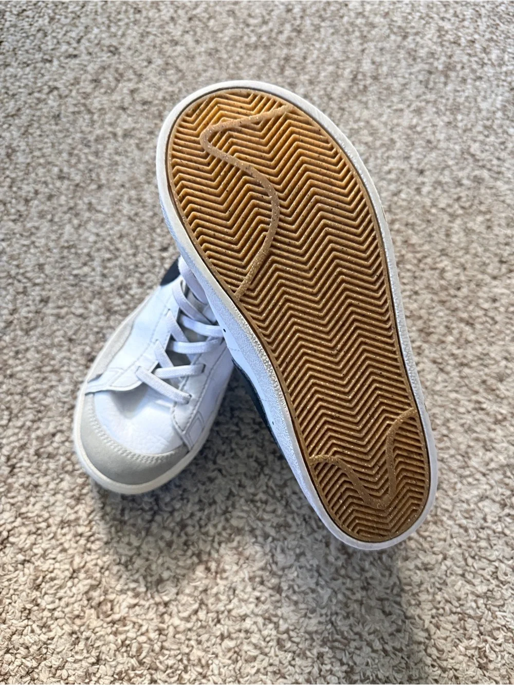 Nike Vandal High White Black Sneakers Kids Size 2Y